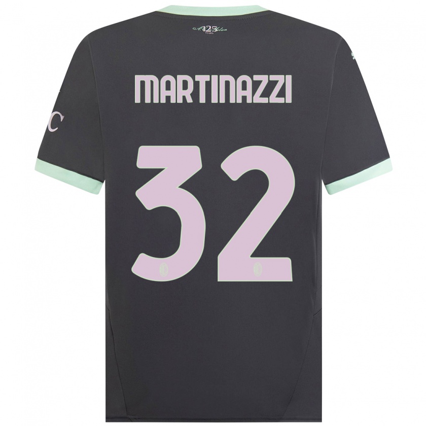 Kandiny Kinder Luca Martinazzi #32 Grau Ausweichtrikot Trikot 2024/25 T-Shirt Österreich