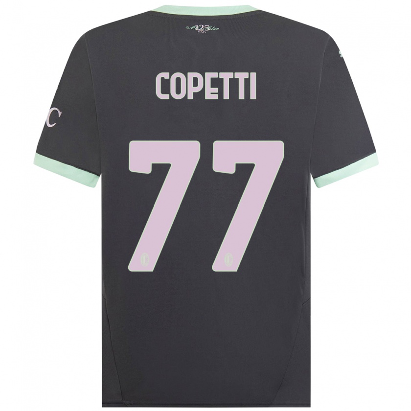 Kandiny Kinderen Matilde Copetti #77 Grijs Thuisshirt Derde Tenue 2024/25 T-Shirt