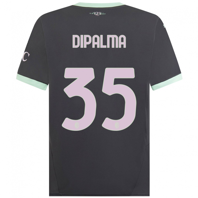 Kandiny Kinderen Matteo Dipalma #35 Grijs Thuisshirt Derde Tenue 2024/25 T-Shirt