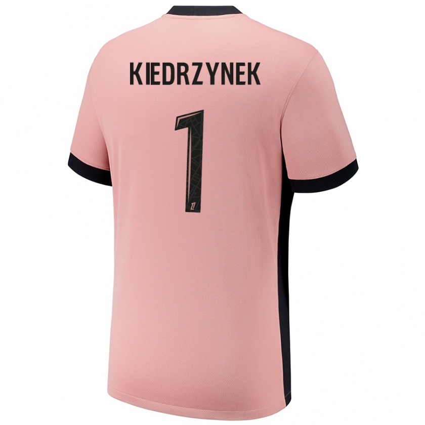 Kandiny Niño Camiseta Katarzyna Kiedrzynek #1 Rosa Óxido Equipación Tercera 2024/25 La Camisa México