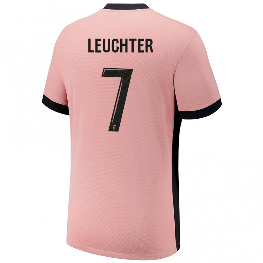 Kandiny Niño Camiseta Romée Leuchter #7 Rosa Óxido Equipación Tercera 2024/25 La Camisa México