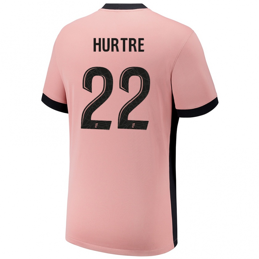 Kandiny Niño Camiseta Oceane Hurtre #22 Rosa Óxido Equipación Tercera 2024/25 La Camisa México