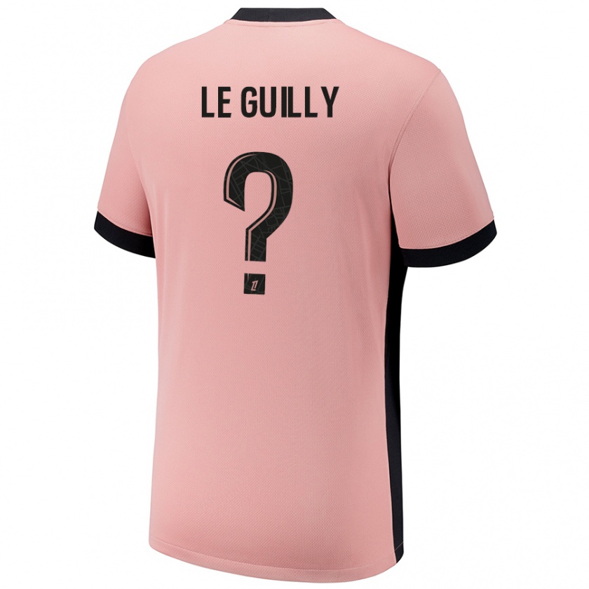 Kandiny Niño Camiseta Eden Le Guilly #0 Rosa Óxido Equipación Tercera 2024/25 La Camisa México