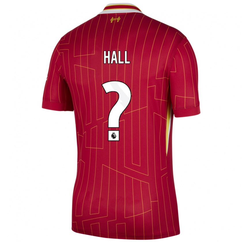 Kandiny Heren Bailey Hall #0 Rood Geel Wit Thuisshirt Thuistenue 2024/25 T-Shirt België