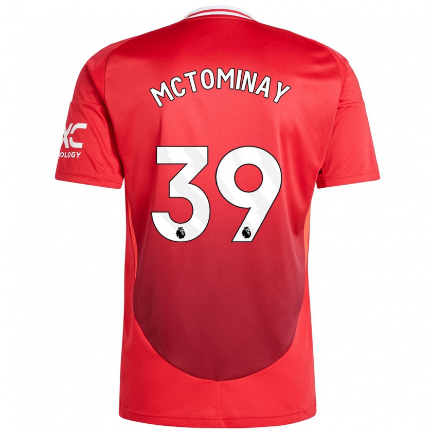 Kandiny Herren Scott Mctominay #39 Hellrot Heimtrikot Trikot 2024/25 T-Shirt Österreich