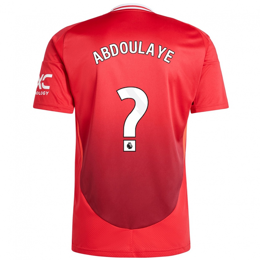 Kandiny Hombre Camiseta Douka Abdoulaye #0 Rojo Brillante 1ª Equipación 2024/25 La Camisa