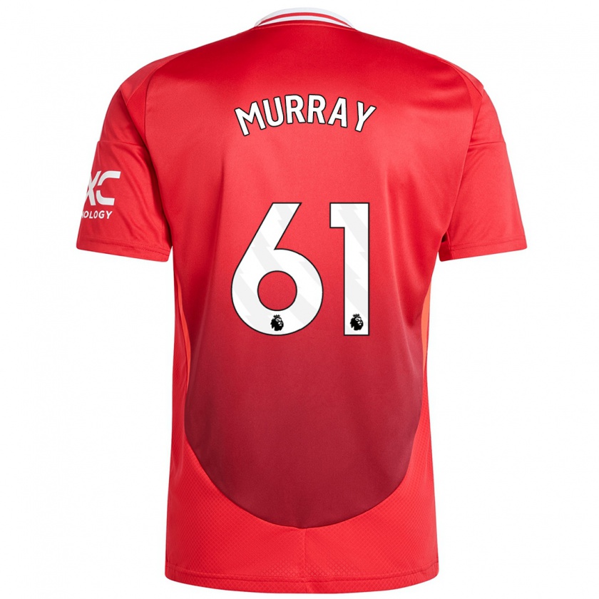 Kandiny Hombre Camiseta Sam Murray #61 Rojo Brillante 1ª Equipación 2024/25 La Camisa México