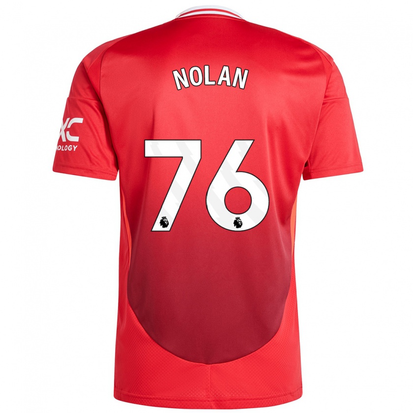 Kandiny Heren James Nolan #76 Felrood Thuisshirt Thuistenue 2024/25 T-Shirt