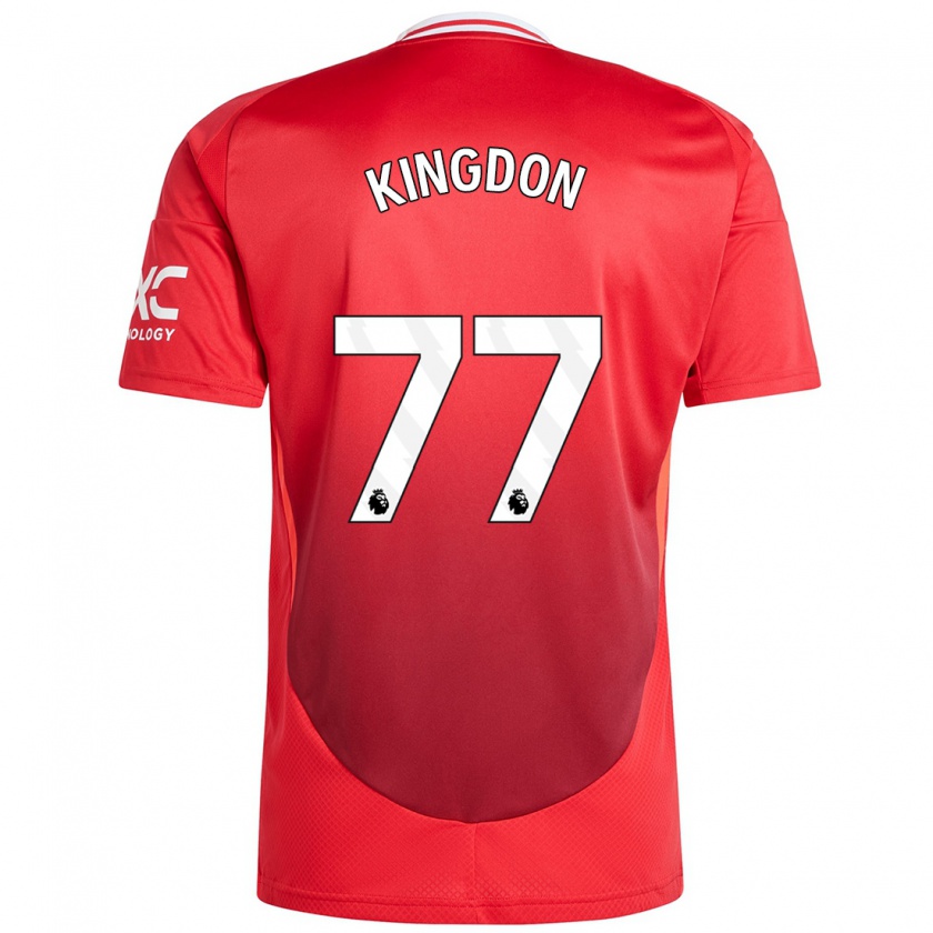 Kandiny Herren Jack Kingdon #77 Hellrot Heimtrikot Trikot 2024/25 T-Shirt Österreich