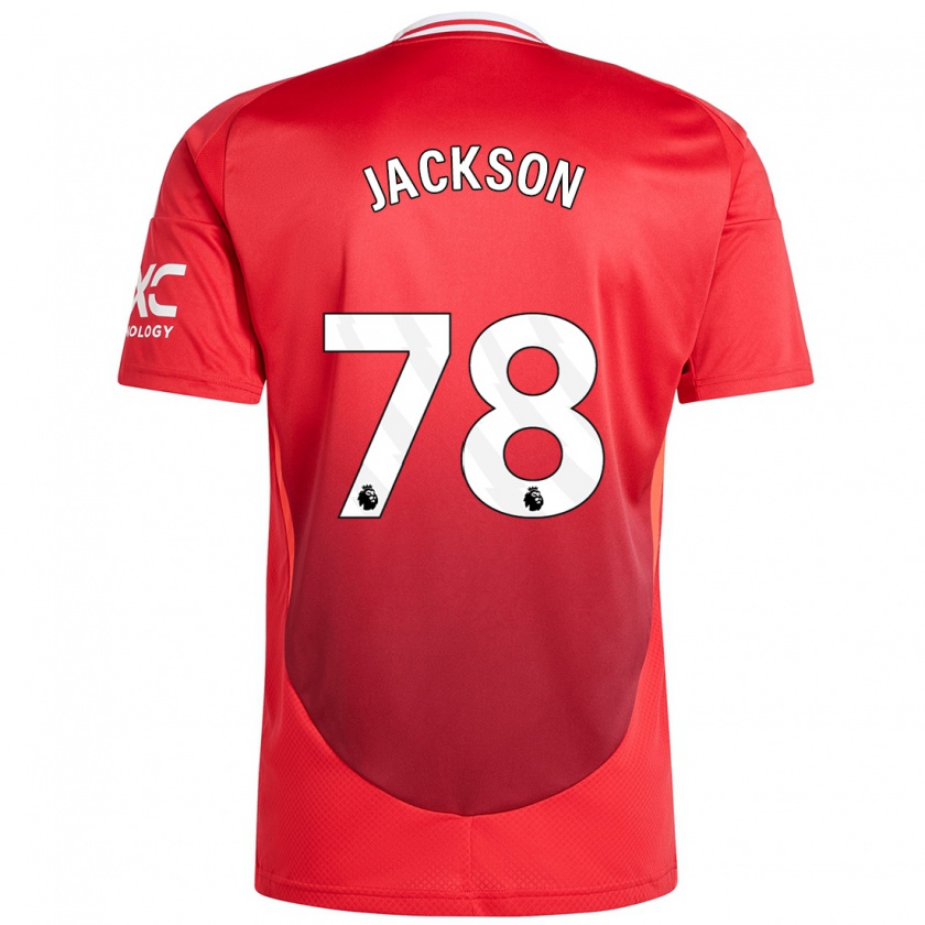 Kandiny Heren Louis Jackson #78 Felrood Thuisshirt Thuistenue 2024/25 T-Shirt