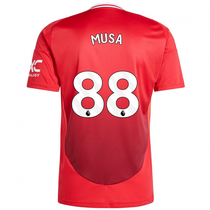 Kandiny Uomo Maglia Victor Musa #88 Rosso Brillante Kit Gara Home 2024/25 Maglietta