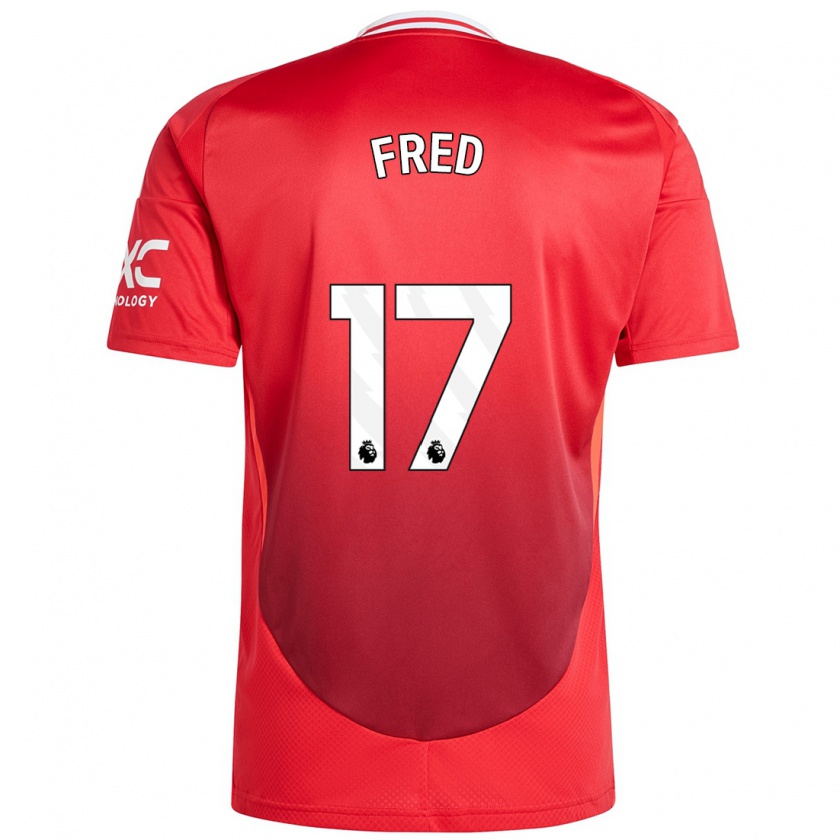 Kandiny Herren Fred #17 Hellrot Heimtrikot Trikot 2024/25 T-Shirt Österreich