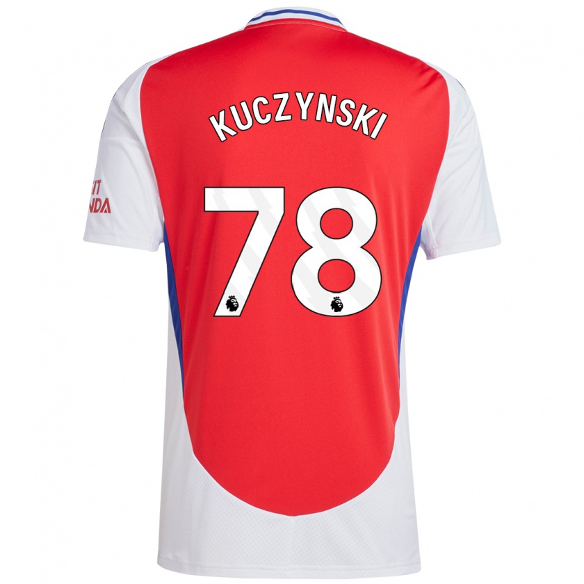 Kandiny Heren Max Kuczynski #78 Rood Wit Thuisshirt Thuistenue 2024/25 T-Shirt