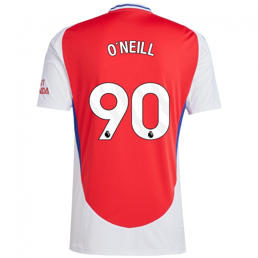 Kandiny Heren Ceadach O'neill #90 Rood Wit Thuisshirt Thuistenue 2024/25 T-Shirt