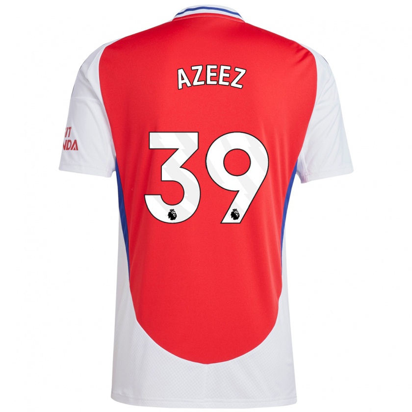 Kandiny Heren Miguel Azeez #39 Rood Wit Thuisshirt Thuistenue 2024/25 T-Shirt