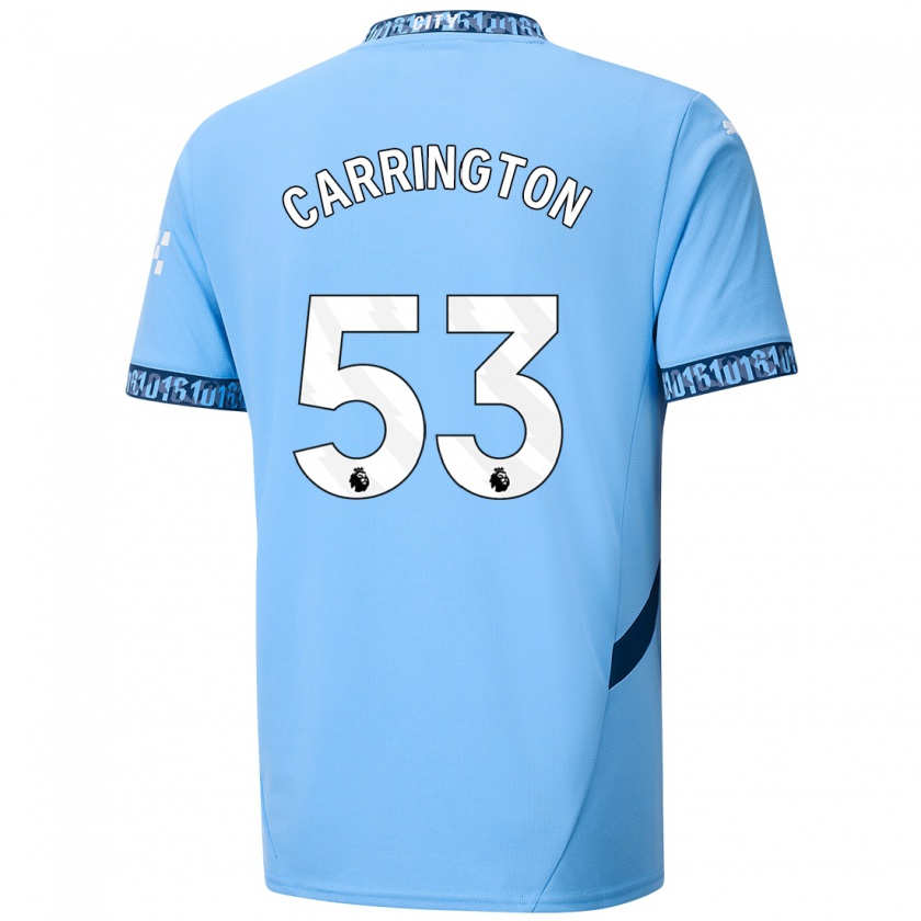 Kandiny Herren Ezra Carrington #53 Marineblau Heimtrikot Trikot 2024/25 T-Shirt Österreich