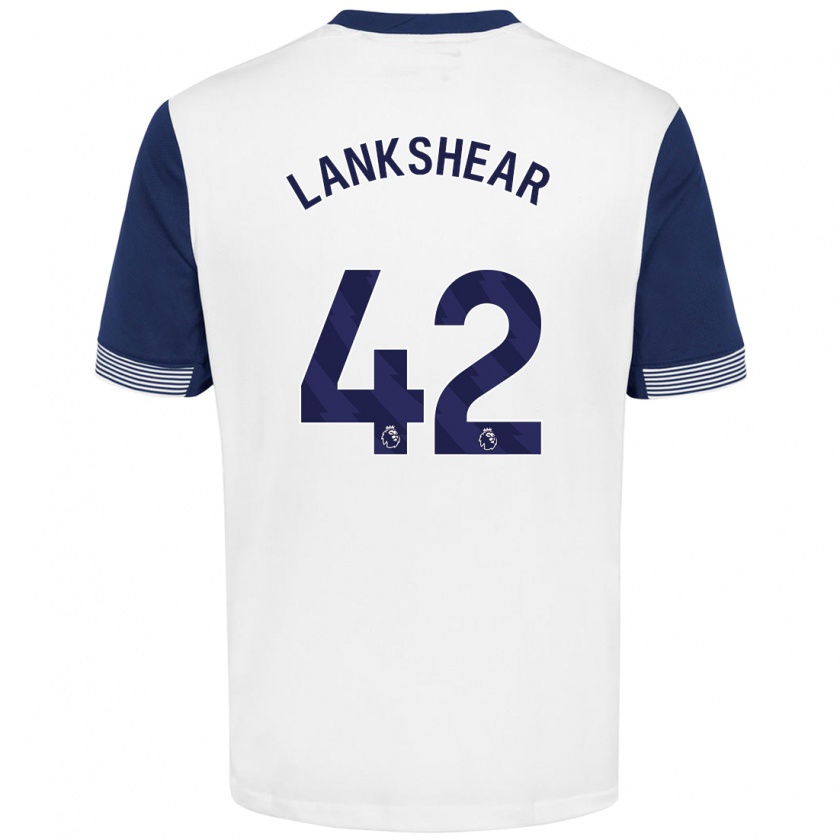 Kandiny Heren Will Lankshear #42 Wit Blauw Thuisshirt Thuistenue 2024/25 T-Shirt