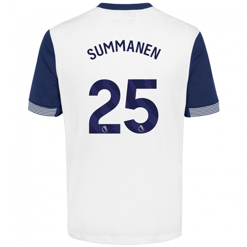 Kandiny Heren Eveliina Summanen #25 Wit Blauw Thuisshirt Thuistenue 2024/25 T-Shirt België