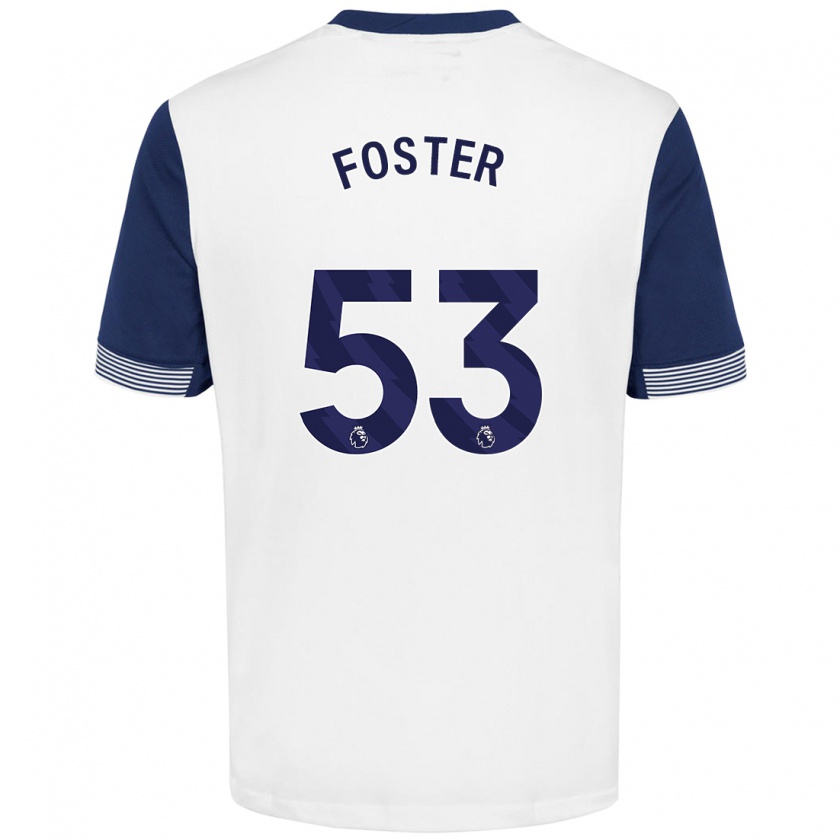 Kandiny Herren Brooklyn Lyons-Foster #53 Weiß Blau Heimtrikot Trikot 2024/25 T-Shirt Österreich