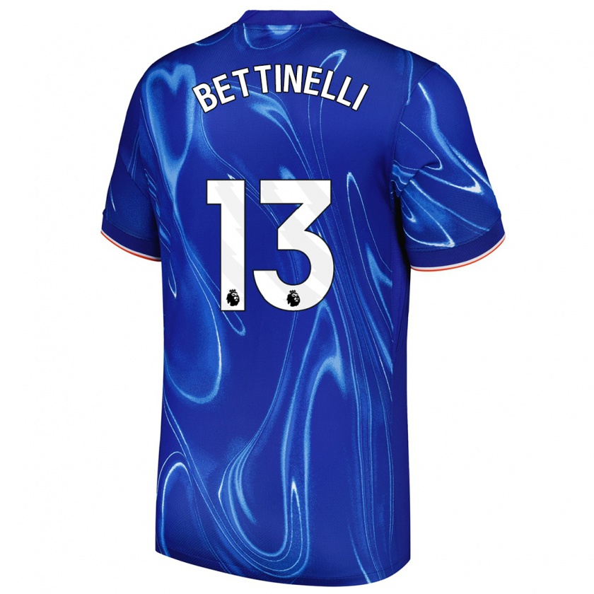 Kandiny Herren Marcus Bettinelli #13 Blau Weiß Heimtrikot Trikot 2024/25 T-Shirt Österreich