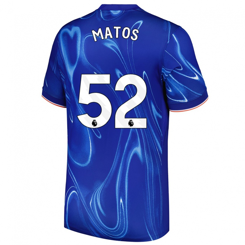 Kandiny Heren Alex Matos #52 Blauw Wit Thuisshirt Thuistenue 2024/25 T-Shirt België