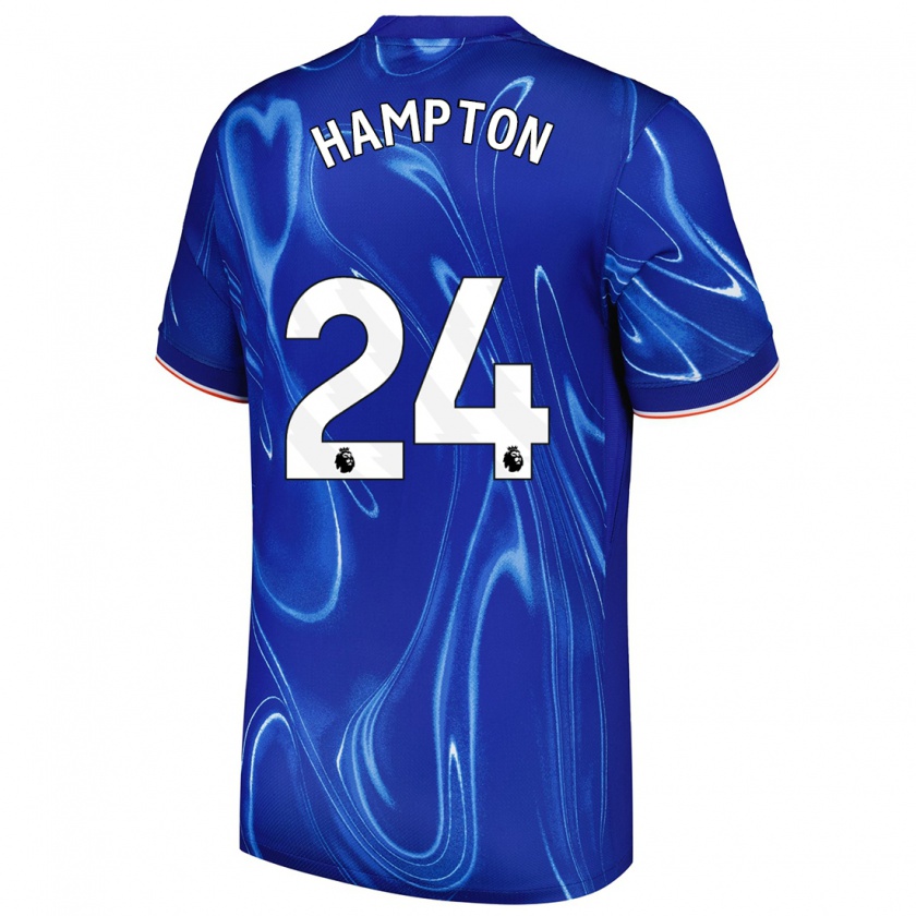 Kandiny Herren Hannah Hampton #24 Blau Weiß Heimtrikot Trikot 2024/25 T-Shirt Österreich