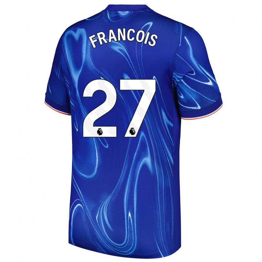 Kandiny Hombre Camiseta Oriane Jean-François #27 Azul Blanco 1ª Equipación 2024/25 La Camisa