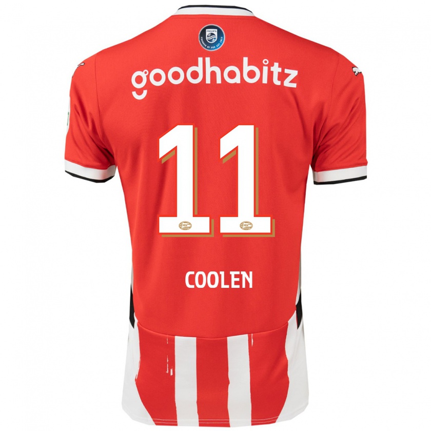 Kandiny Heren Nadia Coolen #11 Rood Wit Thuisshirt Thuistenue 2024/25 T-Shirt