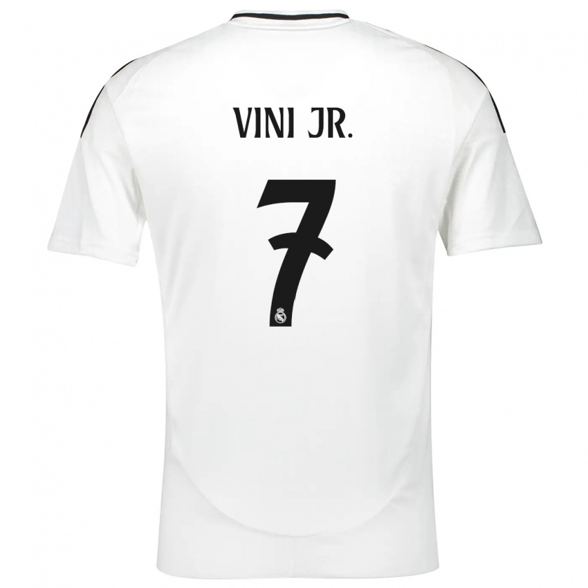 Kandiny Uomo Maglia Vinicius Junior #7 Bianco Kit Gara Home 2024/25 Maglietta