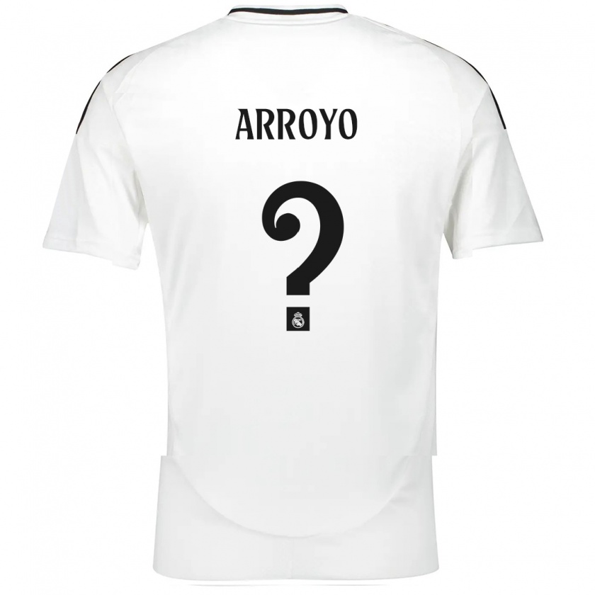 Kandiny Uomo Maglia Diego Arroyo #0 Bianco Kit Gara Home 2024/25 Maglietta