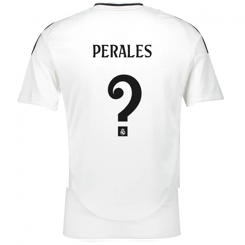 Kandiny Heren Miguel Perales #0 Wit Thuisshirt Thuistenue 2024/25 T-Shirt