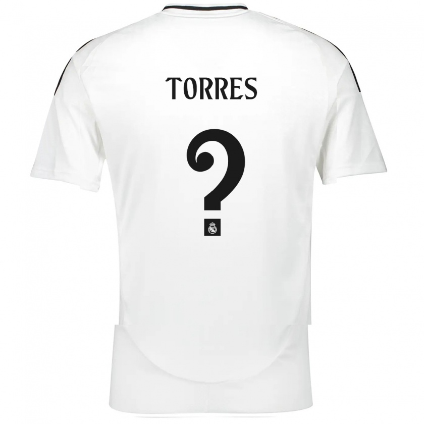 Kandiny Uomo Maglia Roi Torres #0 Bianco Kit Gara Home 2024/25 Maglietta