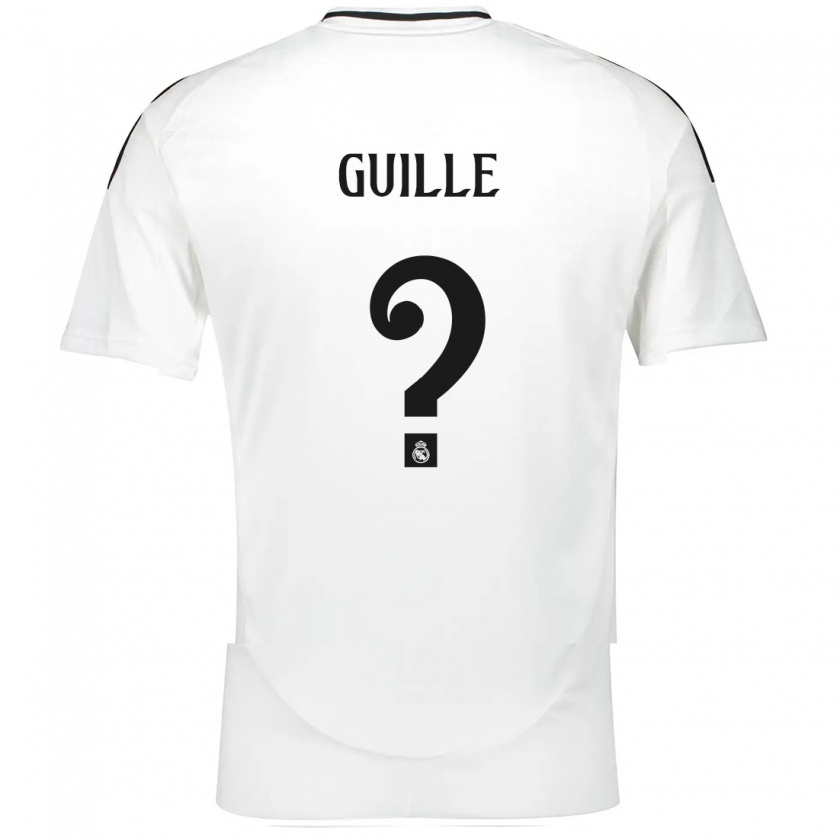 Kandiny Uomo Maglia Guille López #0 Bianco Kit Gara Home 2024/25 Maglietta