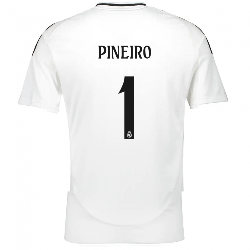 Kandiny Uomo Maglia Diego Piñeiro #1 Bianco Kit Gara Home 2024/25 Maglietta