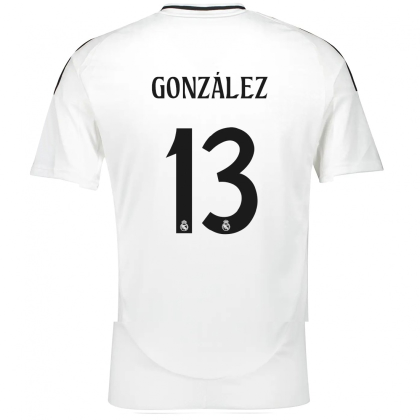 Kandiny Uomo Maglia Fran González #13 Bianco Kit Gara Home 2024/25 Maglietta