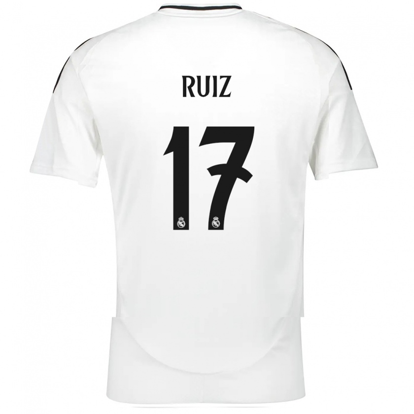 Kandiny Heren David Ruiz #17 Wit Thuisshirt Thuistenue 2024/25 T-Shirt