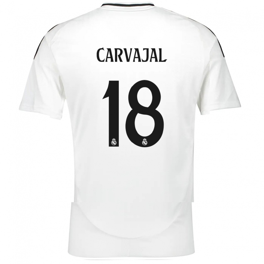 Kandiny Uomo Maglia Ángel Carvajal #18 Bianco Kit Gara Home 2024/25 Maglietta