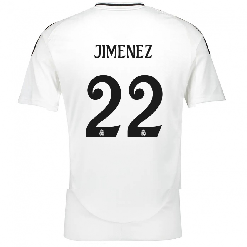 Kandiny Uomo Maglia David Jiménez #22 Bianco Kit Gara Home 2024/25 Maglietta