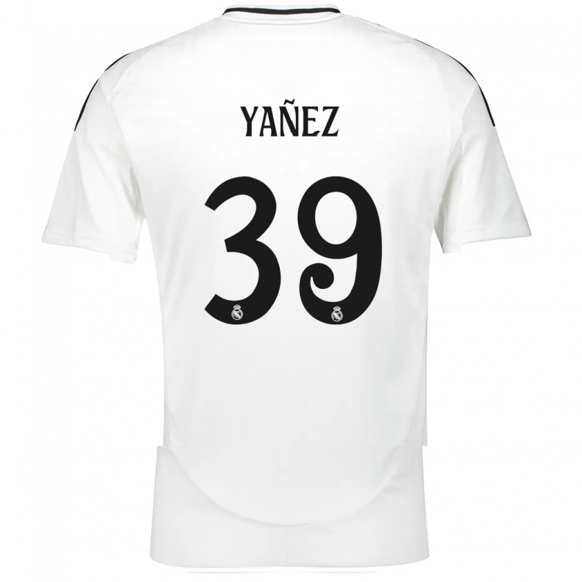 Kandiny Uomo Maglia Daniel Yañez #39 Bianco Kit Gara Home 2024/25 Maglietta