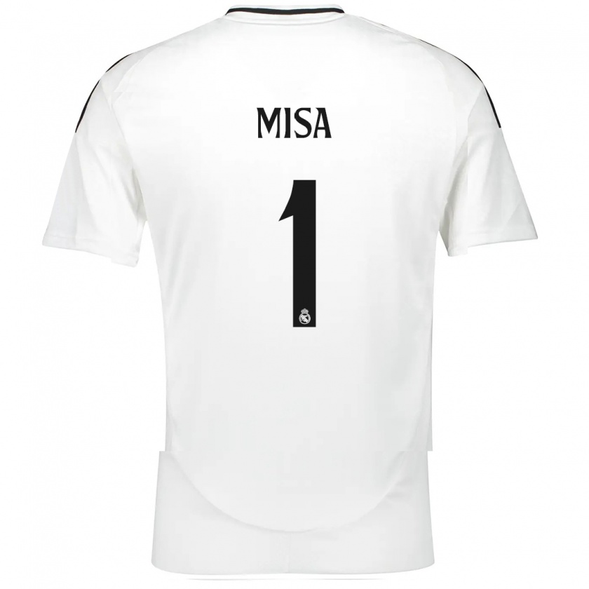 Kandiny Uomo Maglia Misa Rodríguez #1 Bianco Kit Gara Home 2024/25 Maglietta