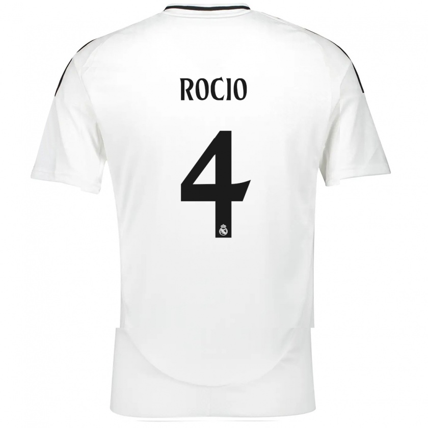 Kandiny Uomo Maglia Rocío Gálvez #4 Bianco Kit Gara Home 2024/25 Maglietta