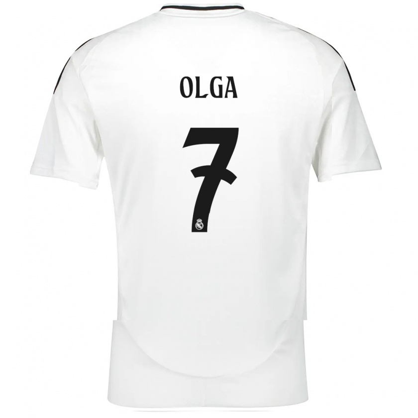 Kandiny Uomo Maglia Olga Carmona #7 Bianco Kit Gara Home 2024/25 Maglietta