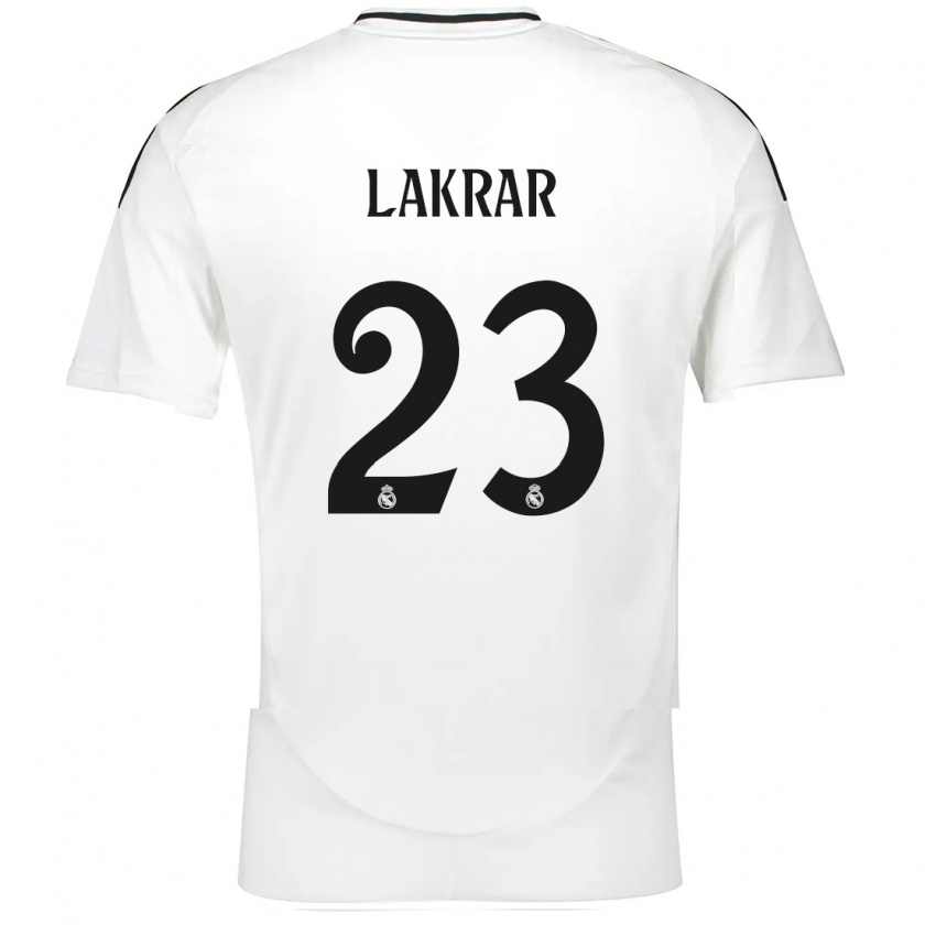 Kandiny Uomo Maglia Maëlle Lakrar #23 Bianco Kit Gara Home 2024/25 Maglietta