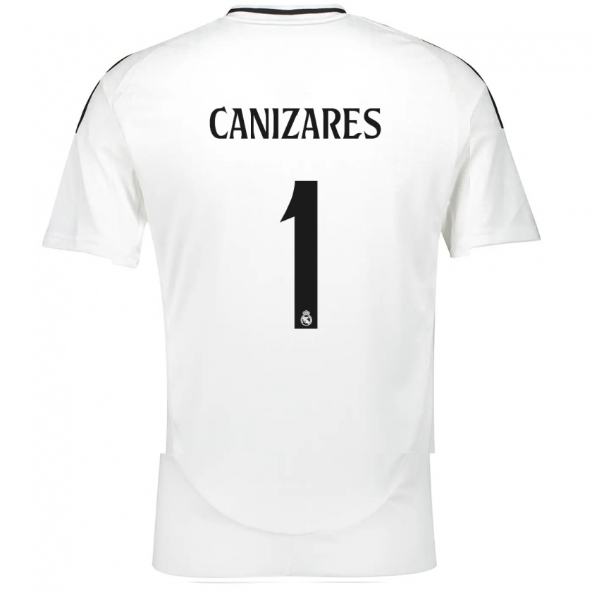 Kandiny Heren Lucas Cañizares #1 Wit Thuisshirt Thuistenue 2024/25 T-Shirt