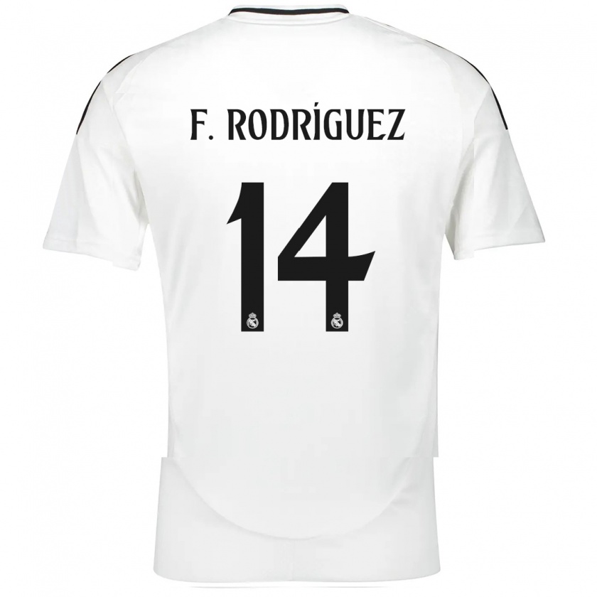 Kandiny Uomo Maglia Fer Rodríguez #14 Bianco Kit Gara Home 2024/25 Maglietta