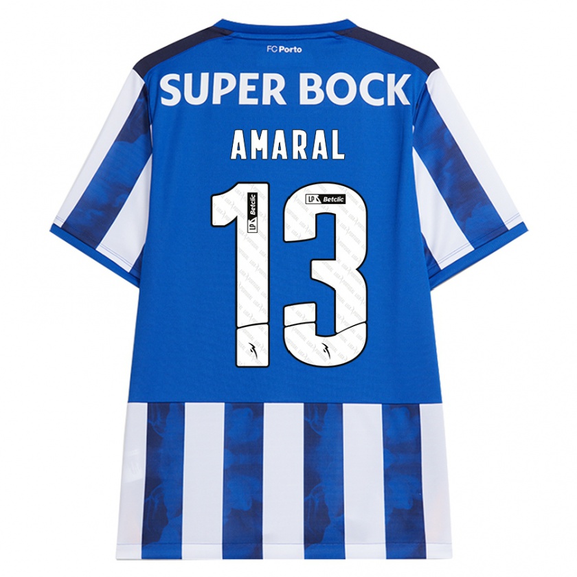 Kandiny Herren Fábio Amaral #13 Blau Weiß Heimtrikot Trikot 2024/25 T-Shirt Österreich