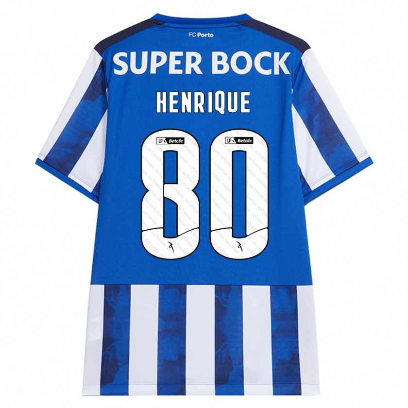 Kandiny Heren Kaio Henrique #80 Blauw Wit Thuisshirt Thuistenue 2024/25 T-Shirt