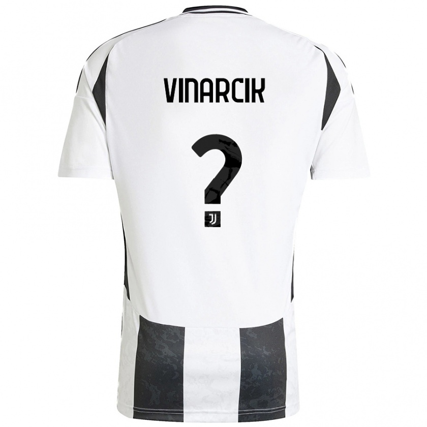 Kandiny Herren Jakub Vinarcik #0 Weiß Schwarz Heimtrikot Trikot 2024/25 T-Shirt Österreich