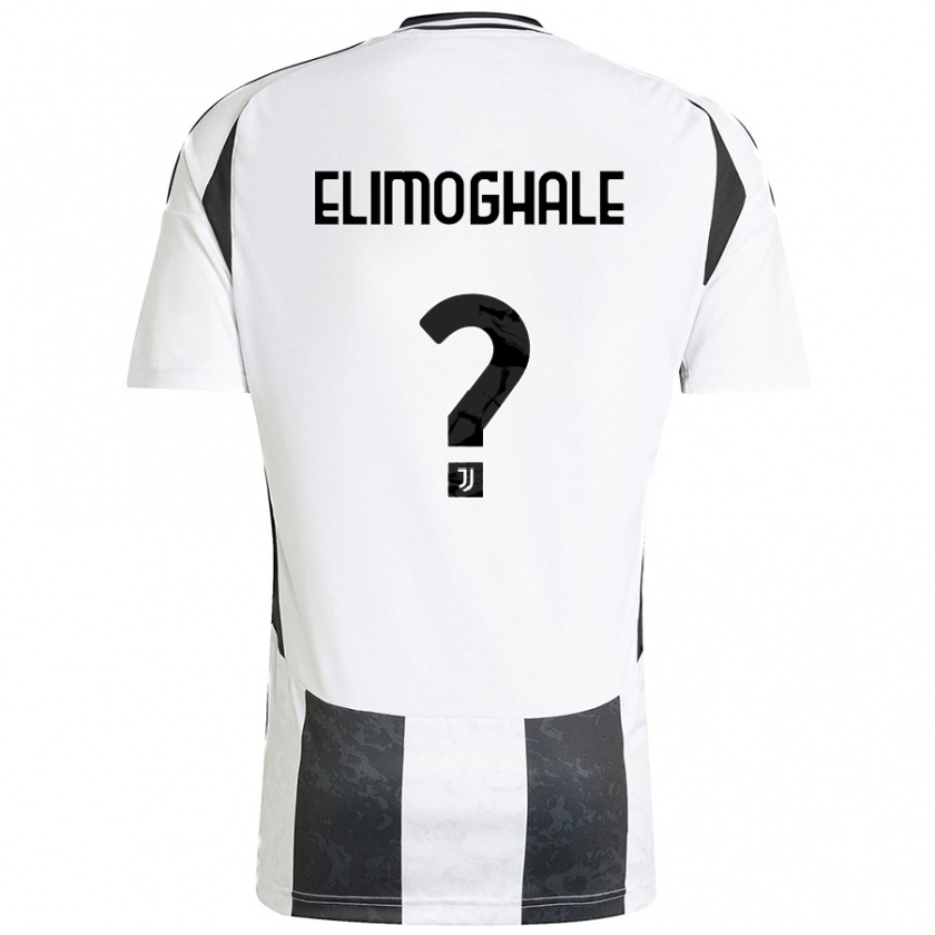 Kandiny Hombre Camiseta Destiny Elimoghale #0 Blanco Negro 1ª Equipación 2024/25 La Camisa