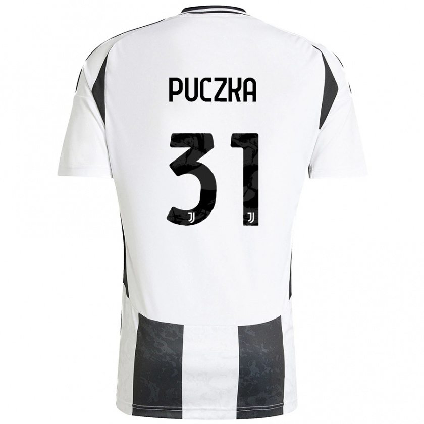 Kandiny Heren David Puczka #31 Wit Zwart Thuisshirt Thuistenue 2024/25 T-Shirt